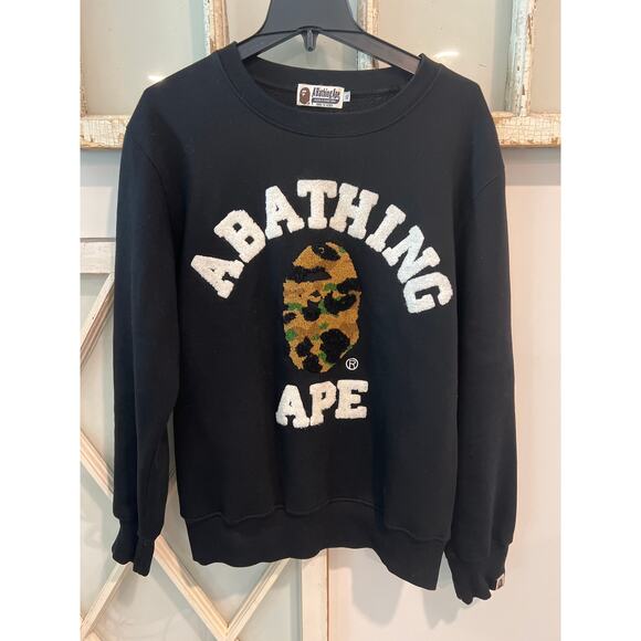 BAPE A Bathing Ape size XL sweatshirt Camo - Picture 1 of 4